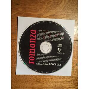 Andrea Bocelli: Romanza (CD, 1996, Insieme) Disc ONLY